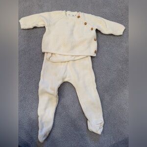 Zara baby Cream Knit set
